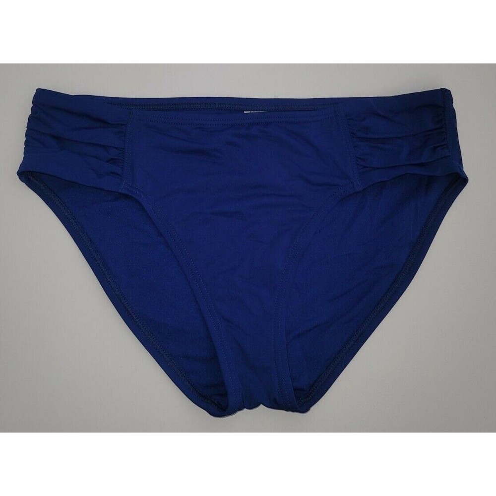 Tommy Bahama Womens Sz S Pearl High Waist Bikini Bottoms Blue Style TSW31019B